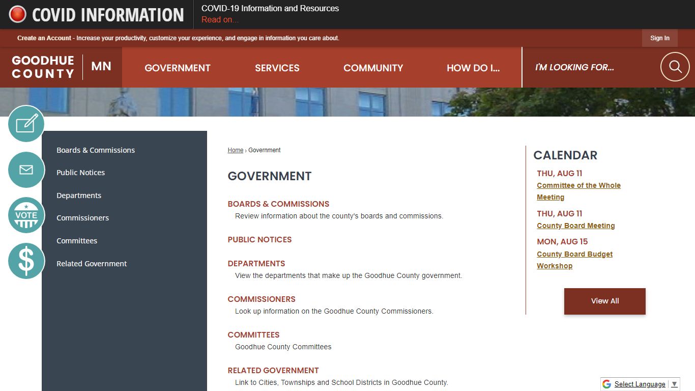 Government | Goodhue County, MN - Official Website